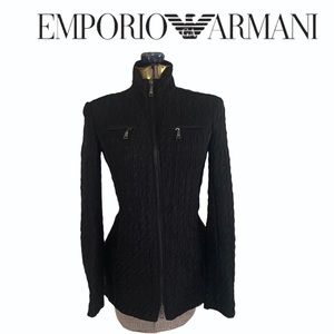 Emporio Armani Fitted Black Jacket
